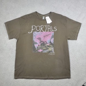 Melanie Martinez Portals Dragon T-Shirt Womens XL Olive Green Brown Graphic FLAW - Bild 1 von 10