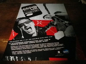 U2 - Zeitschriftenwerbung / Reklame!!! LIVE FROM BOSTON !!! UK !!! - Bild 1 von 1