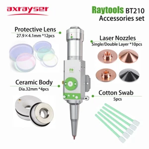 Laser Head Parts Nozzles Protective Lens Ceramic Holder Swabs for Raytools BT210 - Picture 1 of 10