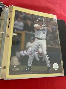 LYLE OVERBAY AUTOGRAPHED SIGNED 8X10 PHOTO MILWAUKEE BREWERS #1 COA