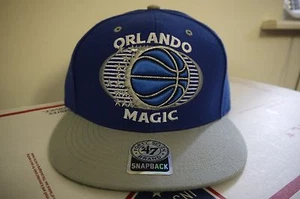 Authentische Kappe Orlando Magic 47 Marke Druckknopflasche verstellbare Passform blau/grau brandneu - Bild 1 von 1