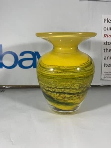VERY EARLY MICHEAL NOUROT ART GLASS STUDIO VASE NUMBERED SIGNED AND DATED 12-7 - Picture 1 of 12