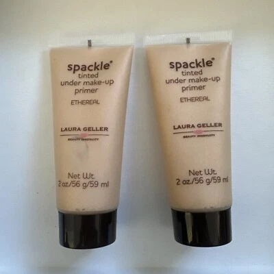 Lote de 2 imprimaciones de maquillaje etéreas Laura Geller Spackle tintadas debajo 2 oz/56 g Foto 1 de 3