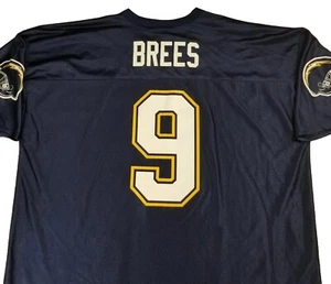 Mens XXL Vtg DREW BREES San Diego Chargers NFL PLAYERS FOOTBALL JERSEY #9 BLUE  - Picture 1 of 10