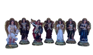 Juego de 7 Arcángeles 4" Altas Estatuillas Religiosas Arcángeles Conjunto Completo, Nuevo - Imagen 1 de 2