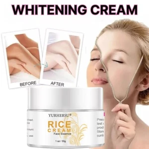 Brightening Anti Aging Face Rice Cream, Glowing Moisturizer - Picture 1 of 12