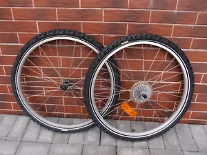 Set ruote mtb 26 in Araya TM-820 SOVOS / Shimano Deore LX FH-M565 8 velocità - Foto 1 di 18