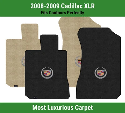 Alfombrillas delanteras Lloyd Luxe para Cadillac XLR '08-09 con escudo plateado Cadillac 1 Foto 1 de 4