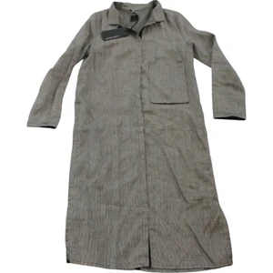 $728 NEW Annette Gortz Nilli Jacket Striped Women's Size 34 XS S Ash Gray LINEN - Picture 1 of 12