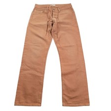 Norman Russell Straight Handmade 100% American Selvage Denim Jeans 30 Brown