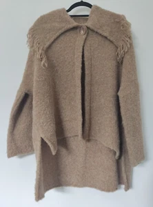 Philomena Christ Women's Rare Brown Alpaca Coat - Size XL - Picture 1 of 11