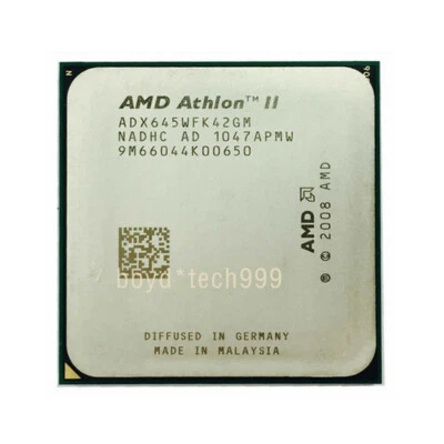 AMD Athlon II X4 645 ADX645WFK42GM CPU 4-Core 3.1 GHz 2M Socket AM3 Processors - Image 1 of 2