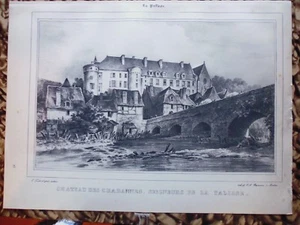 Gravure 1934:Le bourbonnais:Château des Chabannes, Seigneurs de La PALISSE - Picture 1 of 1