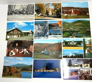 12 Vintage Vermont Postcards Springfield Killington Grafton Montpelier Photo Lot - Picture 1 of 6