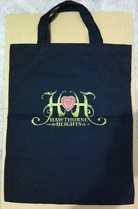 HAWTHORNE HEIGHTS HH Heart Logo TOTE BAG NEW OFFICIAL MERCHANDISE Rare - Picture 1 of 2
