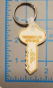 Portachiavi vintage FREDERICK'S AUTO SALES St. Joseph MO pubblicità da collezione - Foto 1 di 3