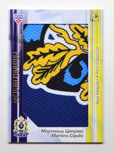 2013-14 KHL Gold Collection Team Logo #LOG-029 Martins Cipulis 16/22