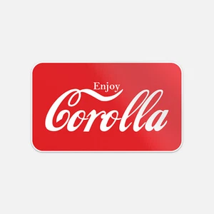 Calcomanía de vinilo pegatina para parachoques de coche Enjoy Corolla - Imagen 1 de 1