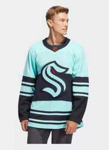 SEATTLE KRAKEN AUTÉNTICO ADIDAS REVERSO RETRO JERSEY TALLA 52 NHL HOCKEY NUEVO CON ETIQUETAS NUEVO - Imagen 1 de 3