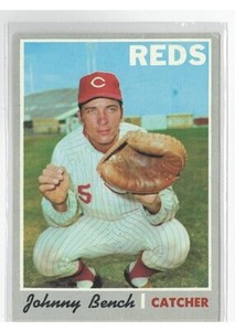 1970 TOPPS JOHNNY BENCH BASEBALL CARD #660 GOOD-EX condition