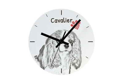 Cavalier King Charles Spaniel horloge avec photo de chien Art-Dog - Image 1 of 4