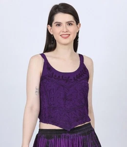 Western Women's Sleeveless Short Top for Summer Wholesale Lot Mix - Picture 1 of 7