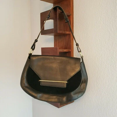 Bolso de mano Vince Camuto de cuero/gamuza negro  Foto 1 de 4