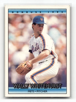 1992 Donruss New York Mets Baseball Card #134 Wally Whitehurst - Image 1 of 2