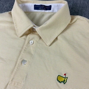 Clubhouse Collection Polo Mens Extra Large Masters Striped Golf Made In Italy - Picture 1 of 11