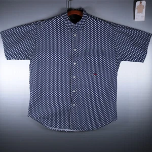 Sun Fade USA Tommy Hilfiger Button Down Hemd Herren Large Kurzarm Sterne AOP - Bild 1 von 21