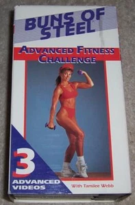 Buns of Steel: Advanced Fitness Challenge 3 Advanced Videos: thighs abs VHS Vide - Picture 1 of 3