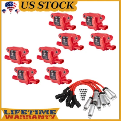 Комплект катушек зажигания и проводов свечей зажигания для Cadillac Escalade 6,2 л C1820 2017-2022 годов выпуска - Изображение 1 из 4