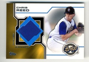 2013 TOPPS RANCHO CUCAMONGA QUAKES CHRIS REED #MLM-CR GAME WORN