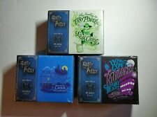 3 New Harry Potter 200 Piece Puzzle 9" X 11" (Knight Bus, Floo Powder, Hogwarts)