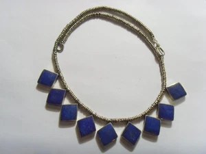vintage Logar tribal Lapis Lazuli cultural nomads style wedding necklace 52000 - Picture 1 of 4