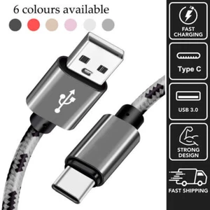 3-10ft  3A USB C Cable USB A to Type C Fast Charging Charger Cord For Samsung - Picture 1 of 12