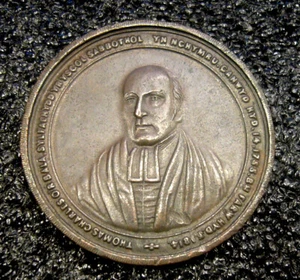 WALES 1885 WALISISCHE MEDAILLE THOMAS CHARLES HUNDERTJÄHRIGES SABBATICAL SCHULE JESUS CHRISTUS - Bild 1 von 7