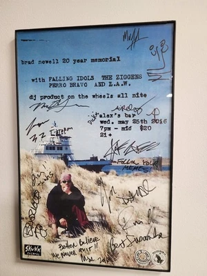 SIGNED Sublime Brad Nowell Memorial Poster Skunk Records Alex’s Bar Jakob Nowell - Image 1 of 3