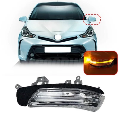 Espejo retrovisor lateral izquierdo LED luz intermitente para Toyota Prius/Prius V/Avalon/Scion IQ Foto 1 de 4