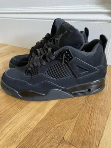 Air Jordan 4 Retro Black Cat 2019 Sportschuhe CU1110-010 Solid Logo Herren 9,5 - Bild 1 von 14