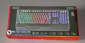 Sentry KX100 Gaming Tastatur RGB LED Deluxe USB Rainbow - Bild 1 von 3