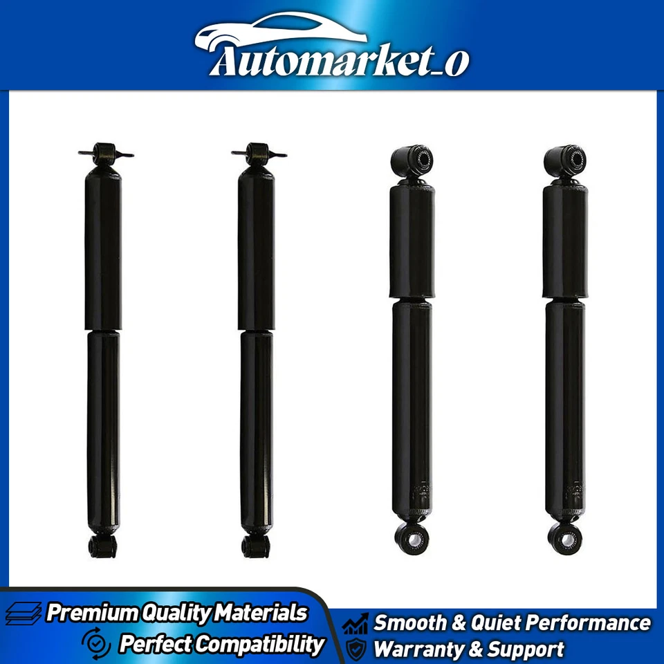 4 amortecedores e apoios de suspensão dianteiros traseiros Monroe para 1983-2004 Chevrolet S10 - Imagem 1 de 4