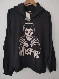 BNWT H&M x 2023 The Misfits Grey Print Hoodie Size XL * NEW * Punk Rock - Picture 1 of 11
