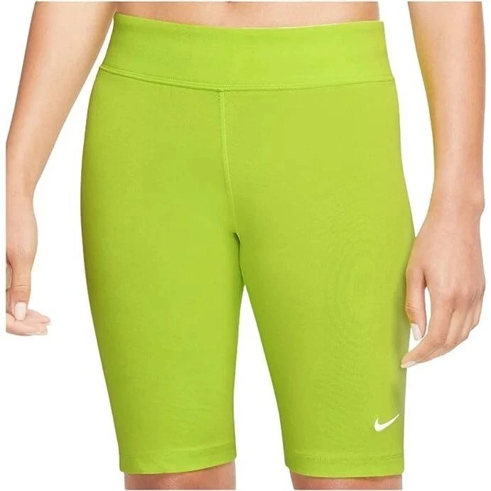 Nike Sportswear Essential Biker Shorts XS CZ8526-321 Atomic Green Women's