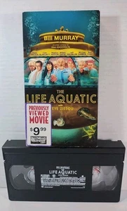 The Life Aquatic Steve Zissou VHS Tape Wes Anderson RARE Late Release 2005 Video - Picture 1 of 9