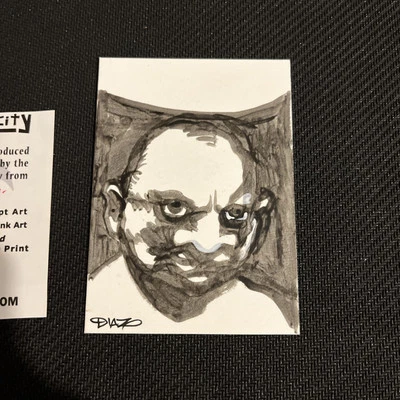 2011 LUIS DIAZ ART CARD: Hand-Drawn Sketch Card (SIGNED) RARE - Image 1 of 4