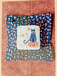 Waxing Moon Designs Counted Cross Stitch Chart Autumn Kitty SP20 Designed for 28 - Picture 1 of 4