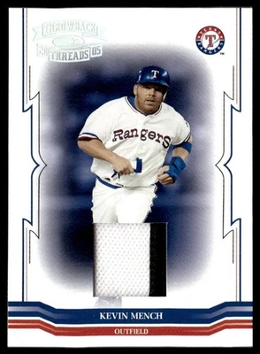 2005 Donruss Throwback Threads Material Prime Kevin Mench 07/25 Texas Rangers - Image 1 of 2