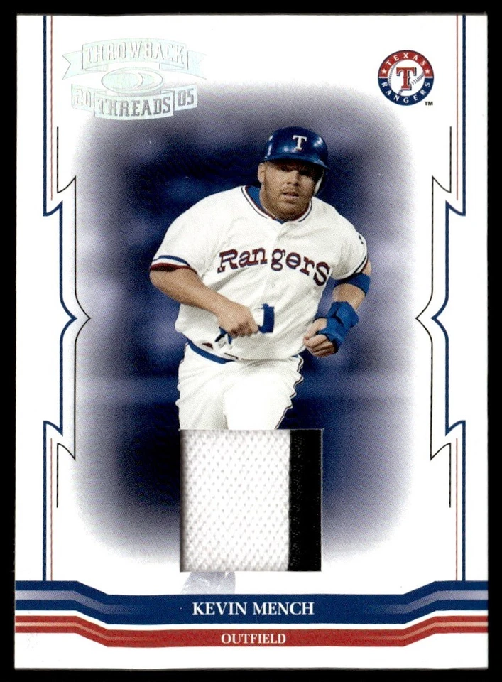 2005 Donruss Throwback Threads Material Prime Kevin Mench 07/25 Texas Rangers - Image 1 of 2