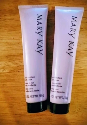 MARY KAY EXTRA EMOLLIENT NIGHT CREAM~LOT OF 2~FULL SIZE~VERY DRY SKIN~Exp. 6/26 - Image 1 of 4